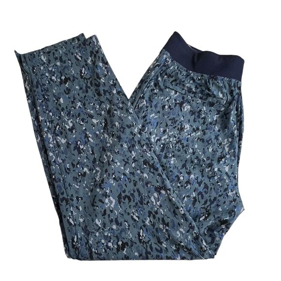 Athleta Womens Blue Fleck‎ High Rise Pull On Brooklyn Ankle Pants 8 - Picture 1 of 9